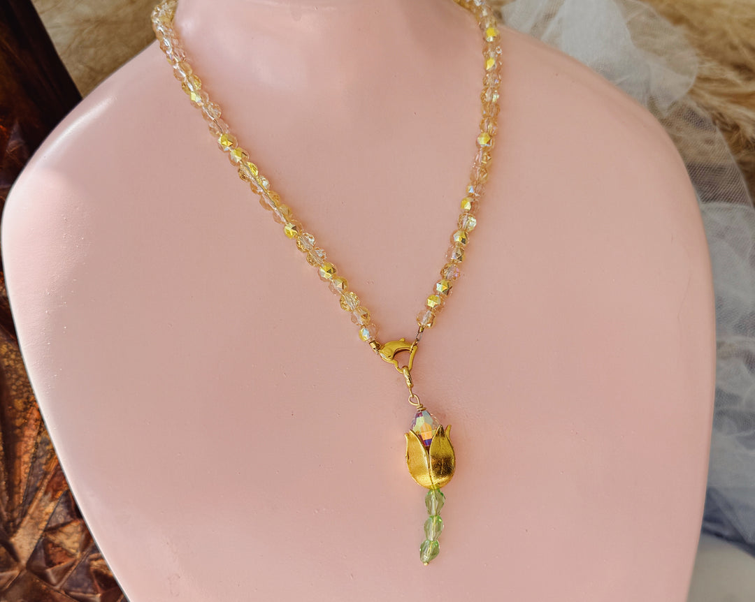 Tulipán yellow choker