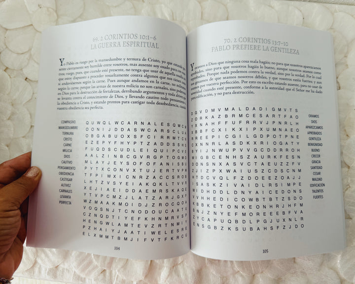 Sopa de letras, devocionales