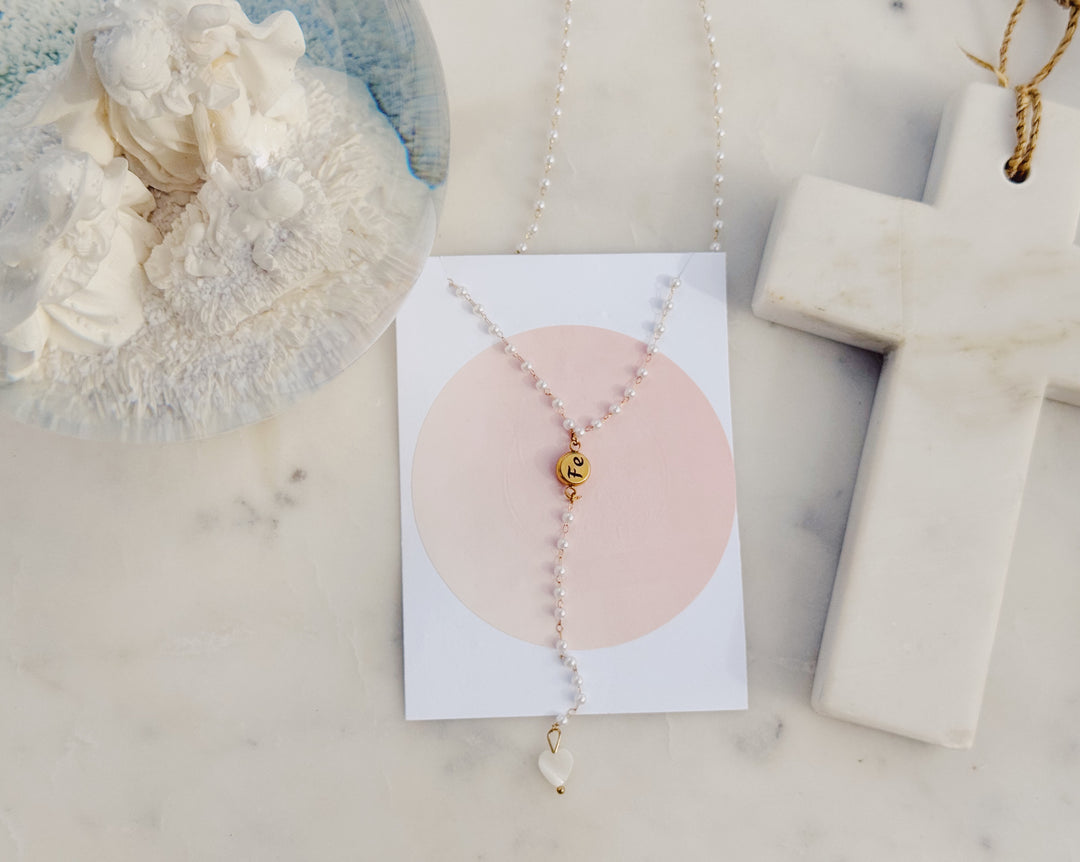 Fe, Esperanza y Amor Lariat Chain