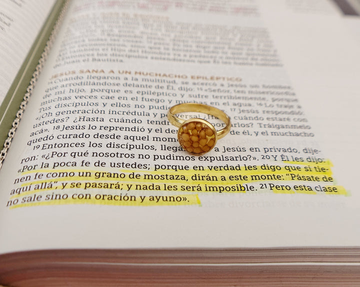 Mustard seed fe ring