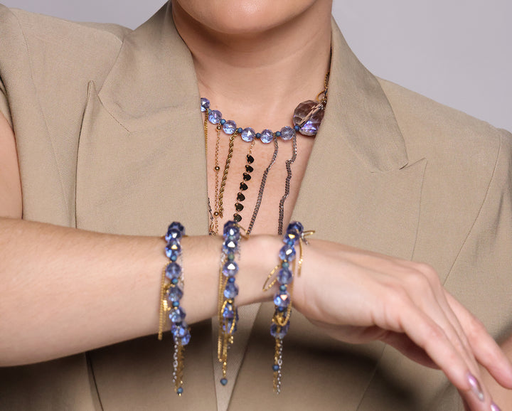 Álef blue choker