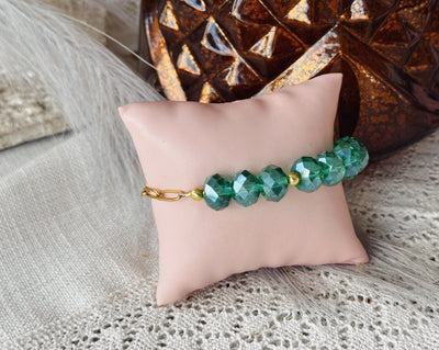 Amarilis  Blue Green cristal bracelet