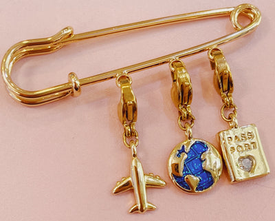 Around the world pin
